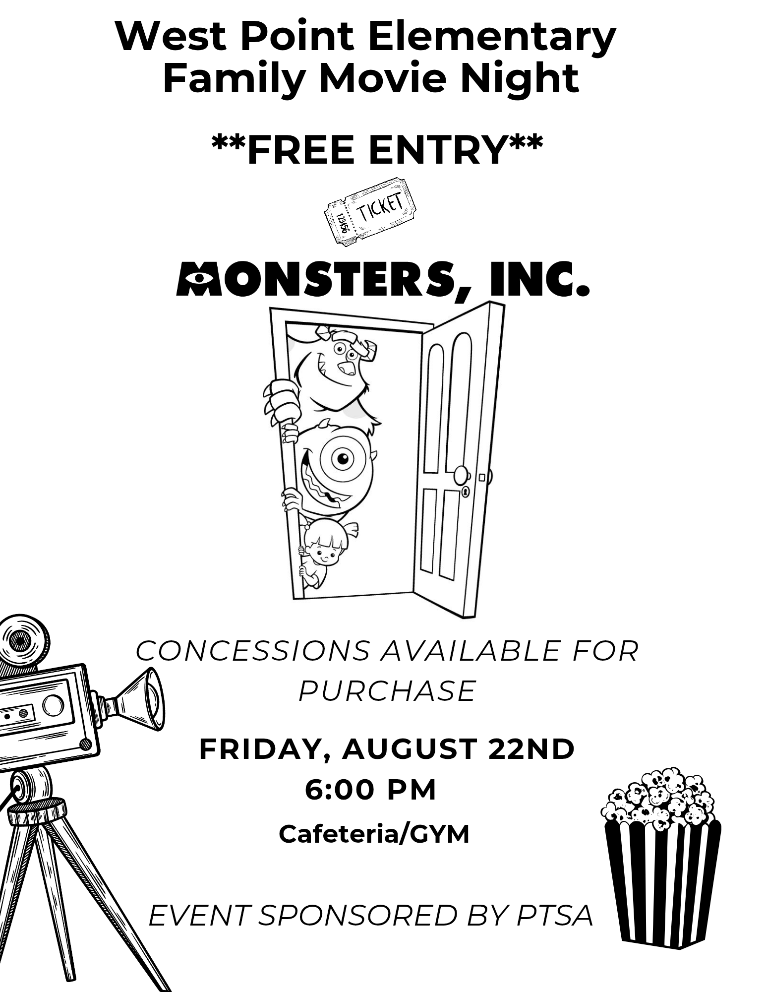Family Movie Night Flyer